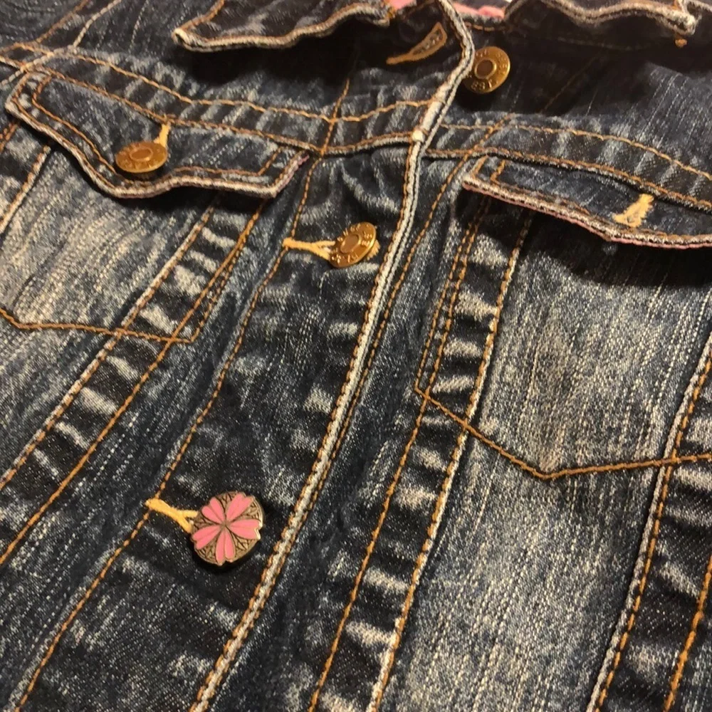 The children’s place Jean jacket size M7/8 GUC🌺